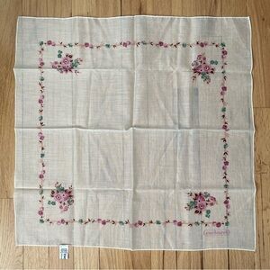 Vintage NWOT Cacharel Robinson for Golluber all cotton Scarf 21x20.5